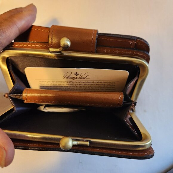 Patricia Nash NWT Signature Map Carisbrooke Riot Rust Satchel Set 4pc Set - Picture 17 of 17